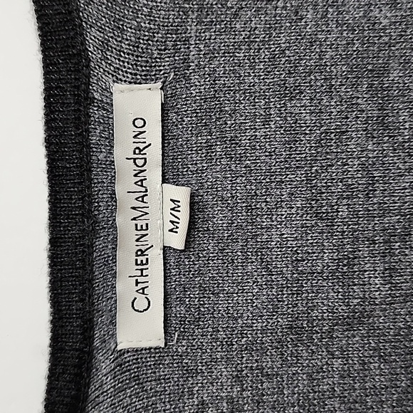 Catherine Malandrino Wool Blend Grey Cardigan Women's Size  Medium - Picture 6 of 11